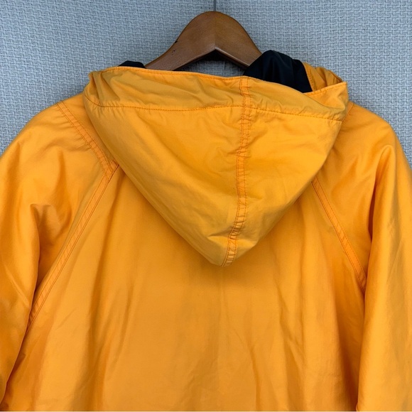 Vintage LL Bean Half Zip Pullover Thinsulate Jacket Women Small Orange Hooded - Picture 7 of 9